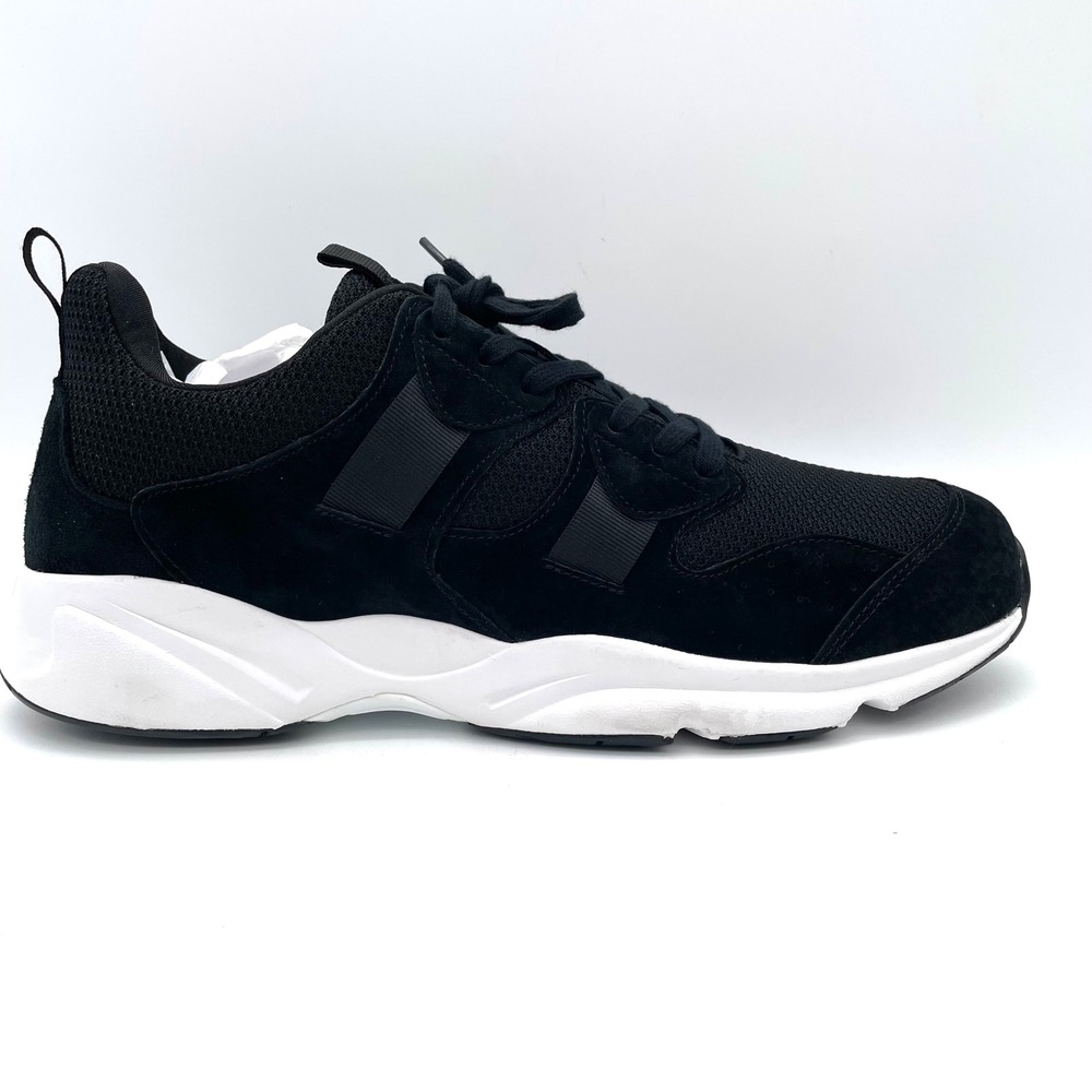 Propet Stability Stratum Sneakers Mens 17 Black Excellent MAA172M Walking Shoes